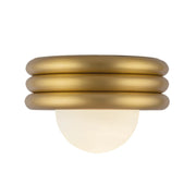 Alora Mood SF426012 Harvey 1-lt 12" Semi-Flush Mount - Brushed Gold