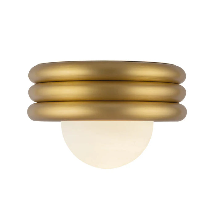 Alora Mood SF426012 Harvey 1-lt 12" Semi-Flush Mount - Brushed Gold