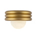 Alora Mood SF426012 Harvey 1-lt 12" Semi-Flush Mount - Brushed Gold