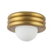 Alora Mood SF426012 Harvey 1-lt 12" Semi-Flush Mount - Brushed Gold