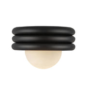 Alora Mood SF426012 Harvey 1-lt 12" Semi-Flush Mount - Matte Black
