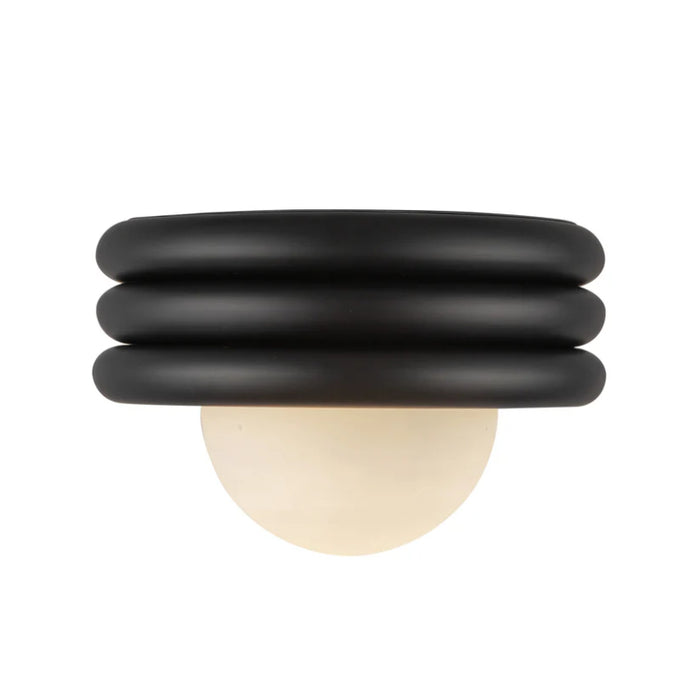 Alora Mood SF426012 Harvey 1-lt 12" Semi-Flush Mount - Matte Black