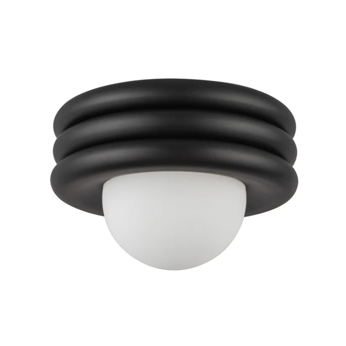Alora Mood SF426012 Harvey 1-lt 12" Semi-Flush Mount - Matte Black