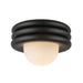 Alora Mood SF426012 Harvey 1-lt 12" Semi-Flush Mount - Matte Black