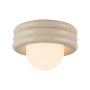 Alora Mood SF426012 Harvey 1-lt 12" Semi-Flush Mount - Pearl White