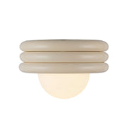 Alora Mood SF426012 Harvey 1-lt 12" Semi-Flush Mount - Pearl White