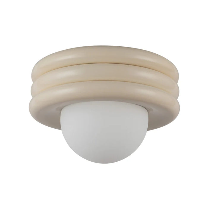 Alora Mood SF426012 Harvey 1-lt 12" Semi-Flush Mount - Pearl White