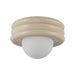 Alora Mood SF426012 Harvey 1-lt 12" Semi-Flush Mount - Pearl White