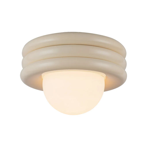 Alora Mood SF426012 Harvey 1-lt 12" Semi-Flush Mount - Pearl White