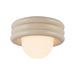 Alora Mood SF426012 Harvey 1-lt 12" Semi-Flush Mount - Pearl White