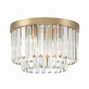 Crystorama HAY-1400 Hayes 4-lt 16" Flush Mount - Aged Brass