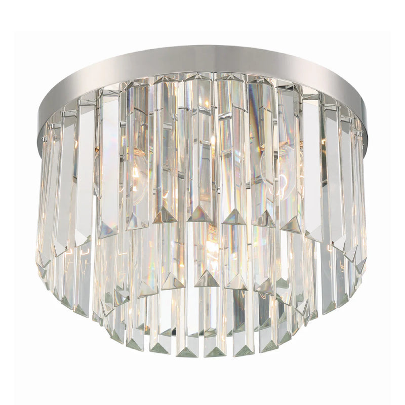 Crystorama HAY-1400 Hayes 4-lt 16" Flush Mount - Polished Nickel