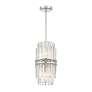 Crystorama HAY-1401 Hayes 4-lt 8" Pendant - Polished Nickel