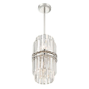 Crystorama HAY-1401 Hayes 4-lt 8" Pendant - Polished Nickel