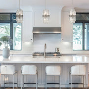 Crystorama HAY-1401 Hayes 4-lt 8" Pendant - Polished Nickel