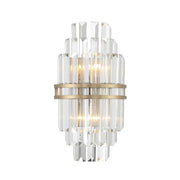 Crystorama HAY-1402 Hayes 2-lt 14" Tall Wall Sconce - Aged Brass