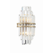 Crystorama HAY-1402 Hayes 2-lt 14" Tall Wall Sconce - Aged Brass