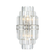 Crystorama HAY-1402 Hayes 2-lt 14" Tall Wall Sconce - Polished Nickel