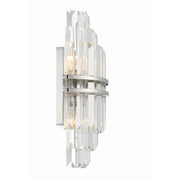 Crystorama HAY-1402 Hayes 2-lt 14" Tall Wall Sconce - Polished Nickel