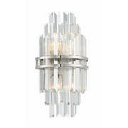 Crystorama HAY-1402 Hayes 2-lt 14" Tall Wall Sconce - Polished Nickel