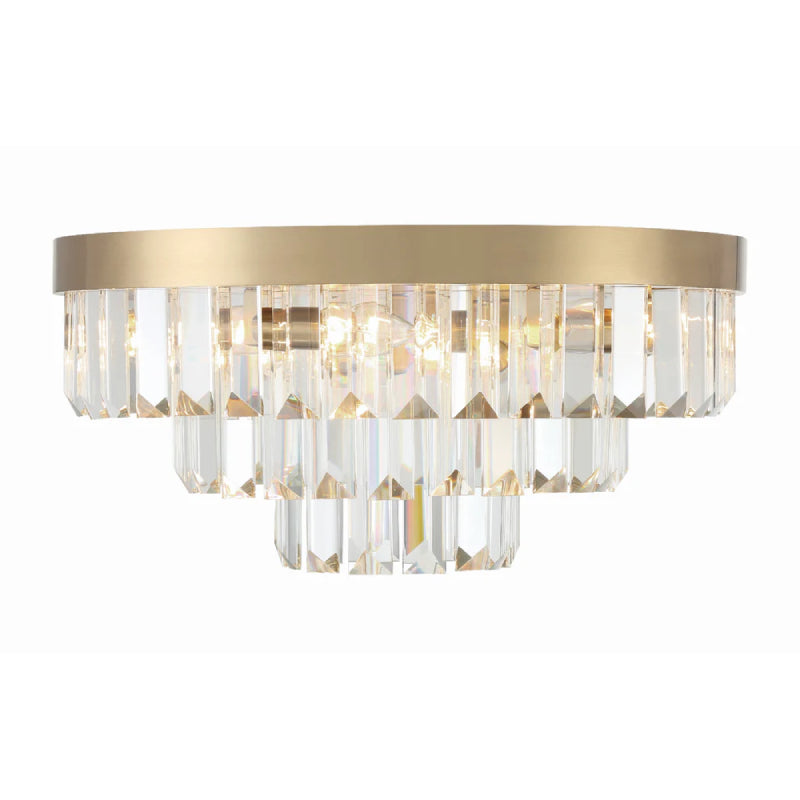 Crystorama HAY-1403 Hayes 8-lt 18" Flush Mount