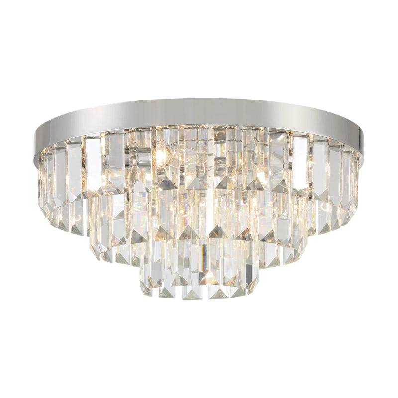 Crystorama HAY-1403 Hayes 8-lt 18" Flush Mount