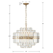 Crystorama HAY-1405 Hayes 12-lt 22" Chandelier