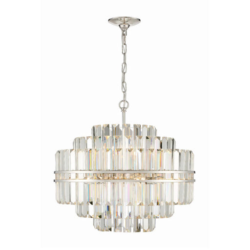 Crystorama HAY-1405 Hayes 12-lt 22" Chandelier - Polished Nickel