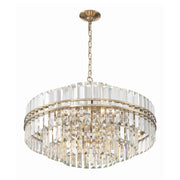 Crystorama HAY-1407 Hayes 16-lt 28" Chandelier - Aged Brass