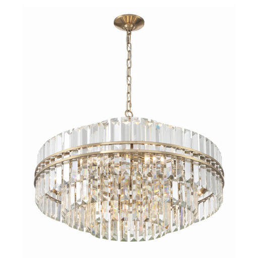 Crystorama HAY-1407 Hayes 16-lt 28" Chandelier - Aged Brass