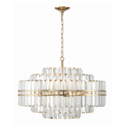 Crystorama HAY-1407 Hayes 16-lt 28" Chandelier - Aged Brass