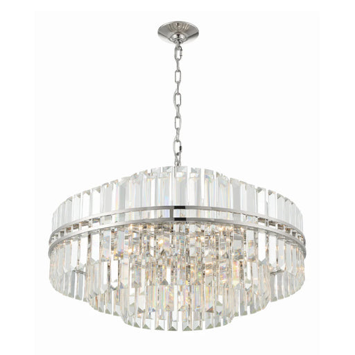 Crystorama HAY-1407 Hayes 16-lt 28" Chandelier - Polished Nickel