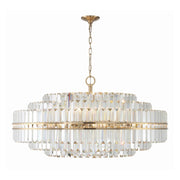 Crystorama HAY-1409 Hayes 32-lt 41" Chandelier - Aged Brass