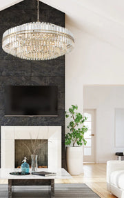 Crystorama HAY-1409 Hayes 32-lt 41" Chandelier - Aged Brass