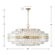 Crystorama HAY-1409 Hayes 32-lt 41" Chandelier