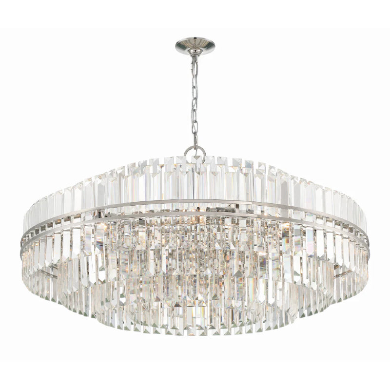 Crystorama HAY-1409 Hayes 32-lt 41" Chandelier - Polished Nickel