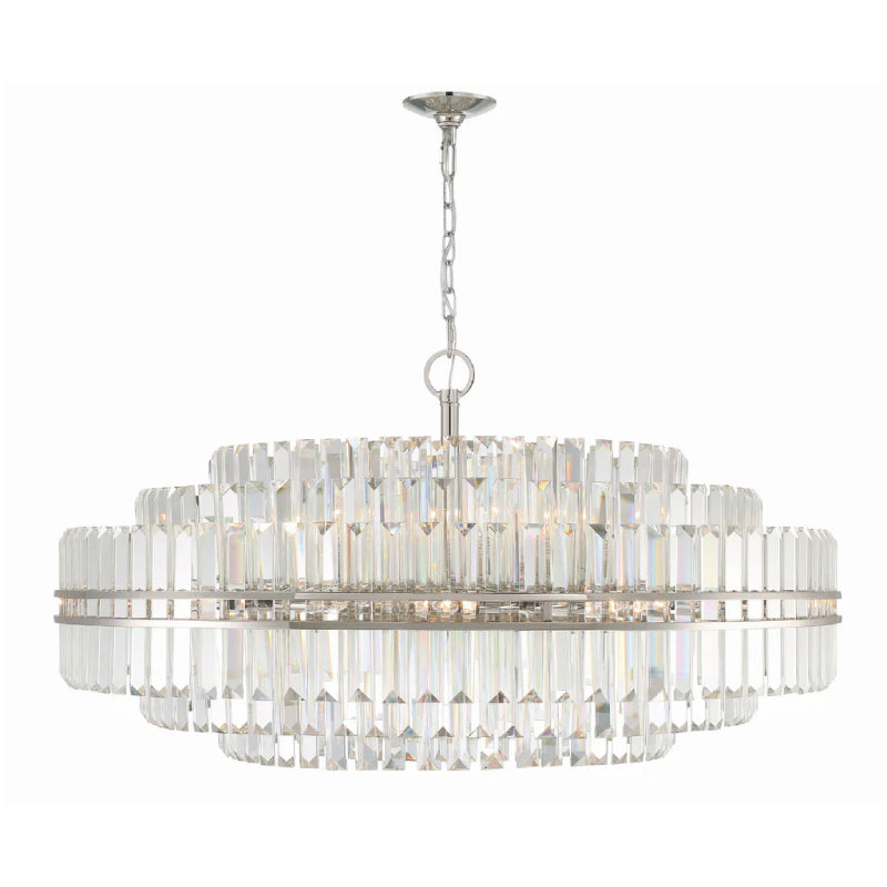 Crystorama HAY-1409 Hayes 32-lt 41" Chandelier - Polished Nickel