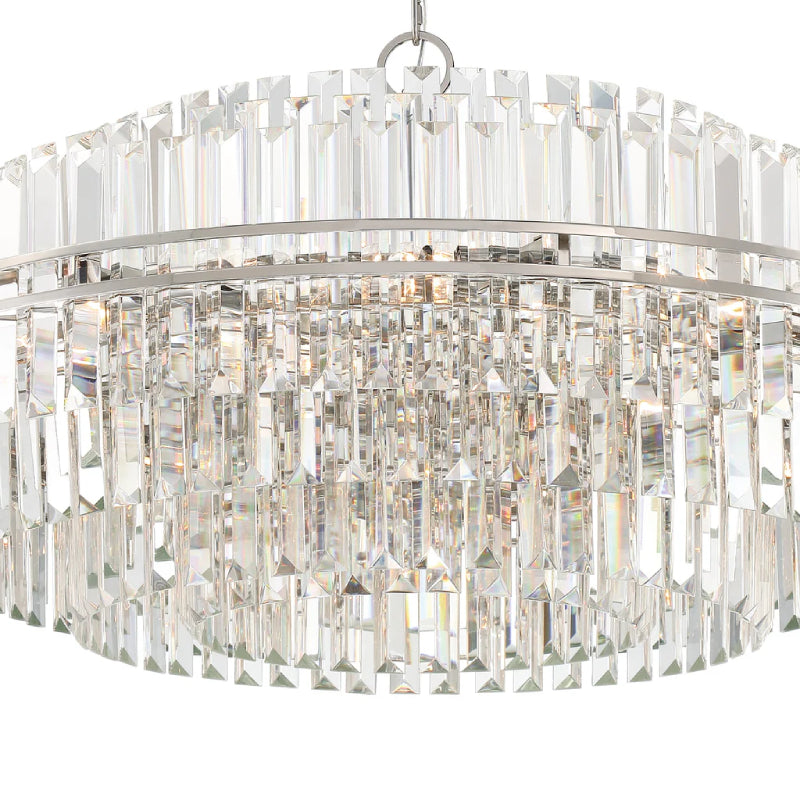 Crystorama HAY-1409 Hayes 32-lt 41" Chandelier - Polished Nickel
