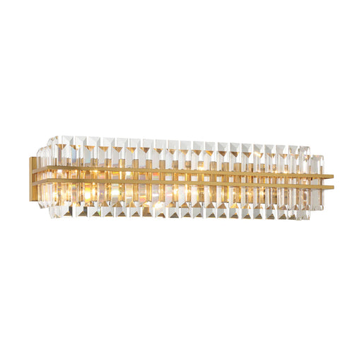 Crystorama HAY-1415 Hayes 6-lt 32" Bathroom Vanity Light - Aged Brass
