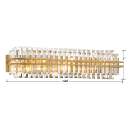 Crystorama HAY-1415 Hayes 6-lt 32" Bathroom Vanity Light