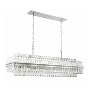 Crystorama HAY-1417 Hayes 16-lt 50" Linear Chandelier - Polished Nickel