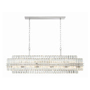 Crystorama HAY-1417 Hayes 16-lt 50" Linear Chandelier - Polished Nickel