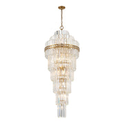 Crystorama HAY-1419 Hayes 31-lt 24" Chandelier - Aged Brass