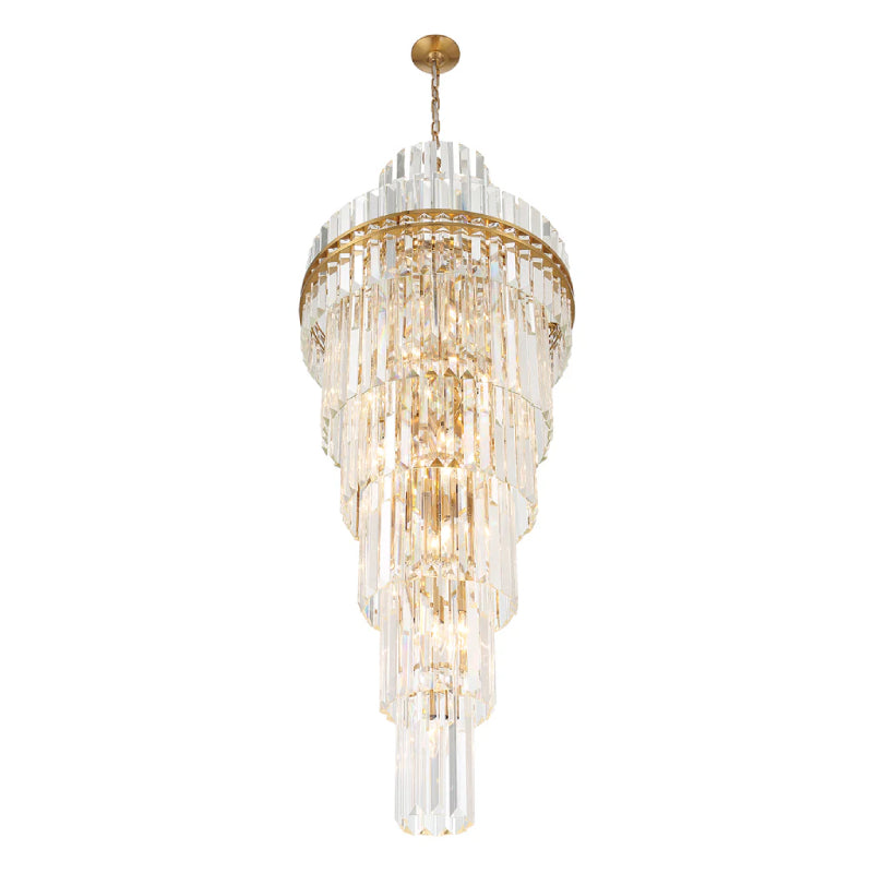 Crystorama HAY-1419 Hayes 31-lt 24" Chandelier - Aged Brass