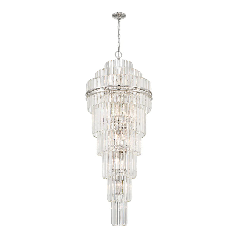 Crystorama HAY-1419 Hayes 31-lt 24" Chandelier - Polished Nickel