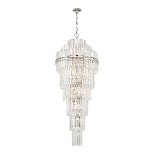 Crystorama HAY-1419 Hayes 31-lt 24" Chandelier - Polished Nickel