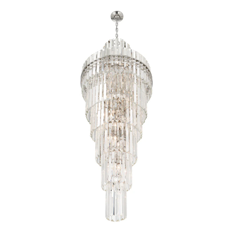 Crystorama HAY-1419 Hayes 31-lt 24" Chandelier - Polished Nickel