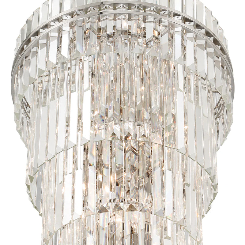 Crystorama HAY-1419 Hayes 31-lt 24" Chandelier - Polished Nickel