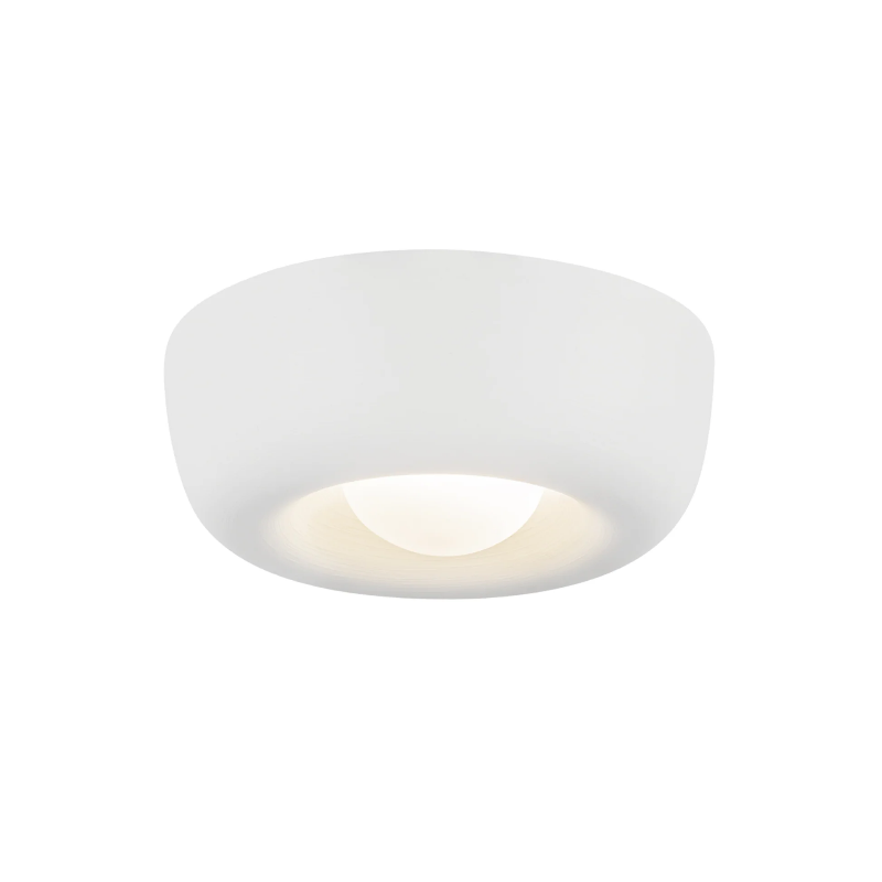 Kuzco FM68506 Hayden 1-lt 6" LED Flush Mount - Antique White