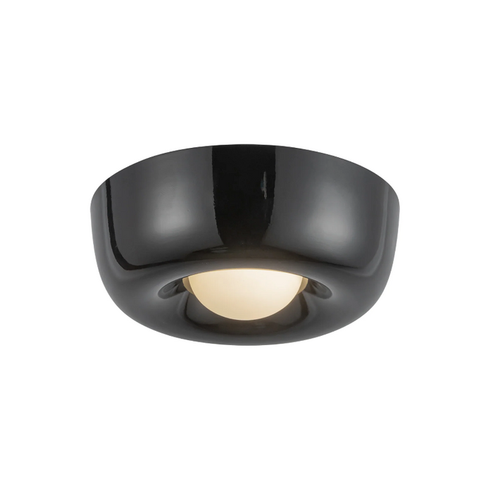 Kuzco FM68506 Hayden 1-lt 6" LED Flush Mount - Glossy Black